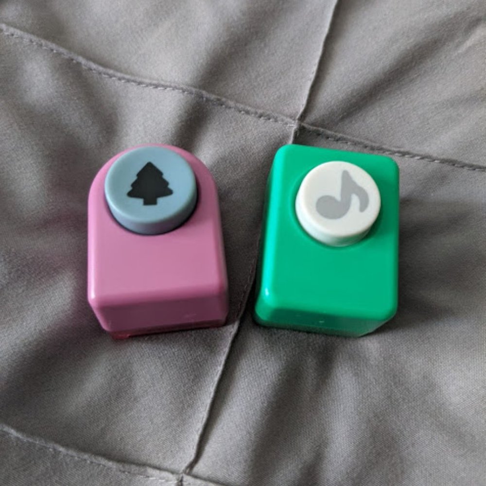 Lot of 2 scrapbook hole punches